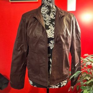 FADED GLORY faux leather jacket. Size M